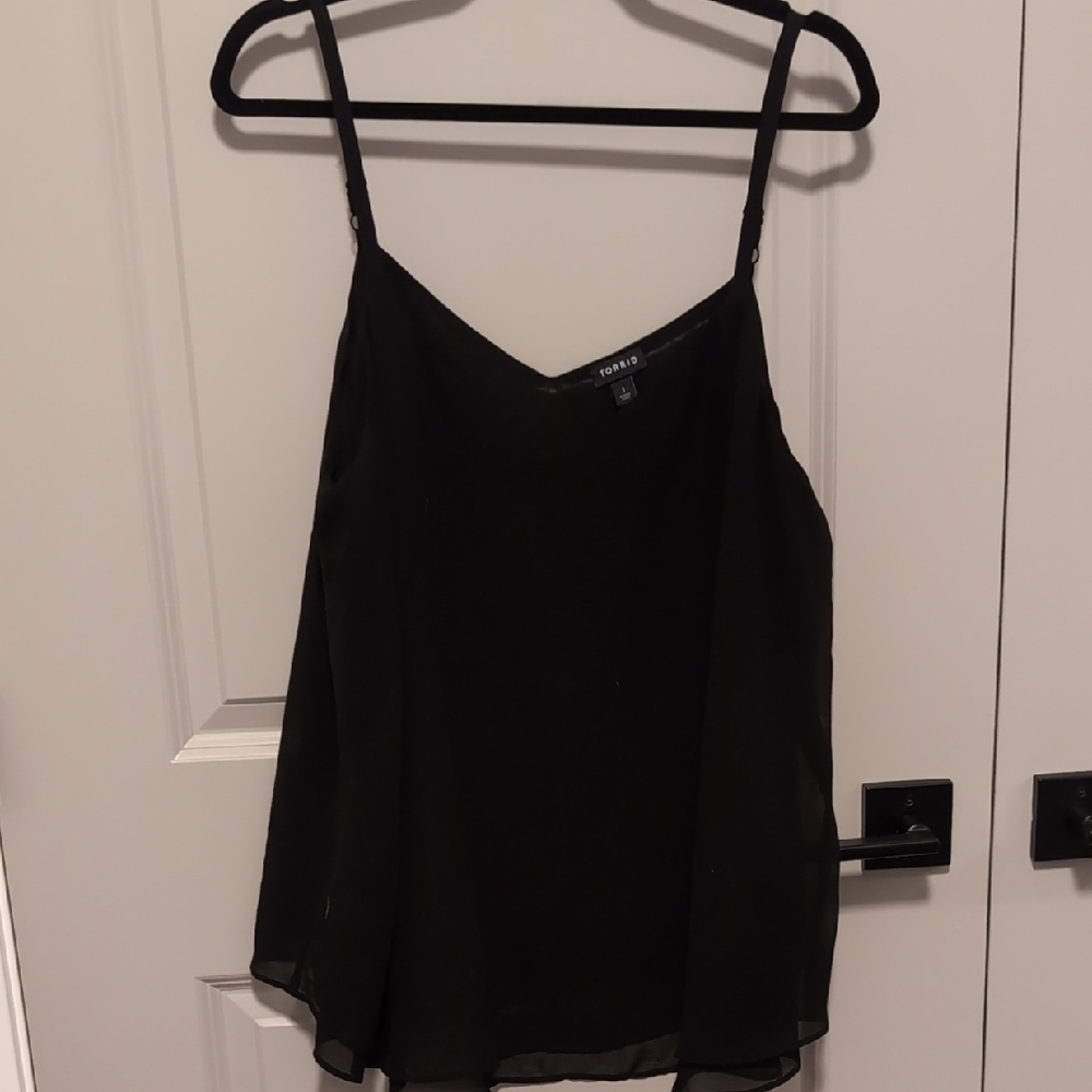 Torrid Elegant Black Camisole Top